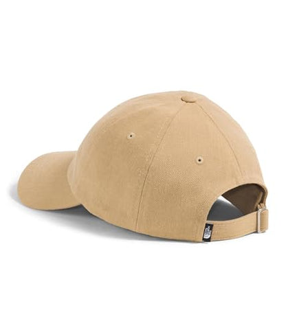 The North Face Norm Baseball Hat | Shallow Fit Ball Cap with Embroidered Logo, Adjustable Strap Closure & Silver Buckle - color: Khaki Stone/Yosemite Bird Graphic