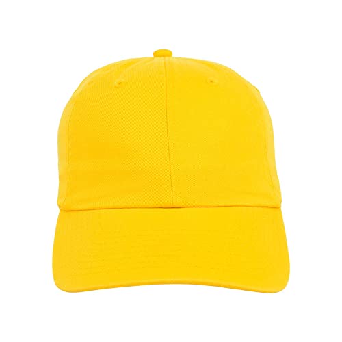 Lids Blank Baseline Dad Adjustable Strapback Hat - color: Gold