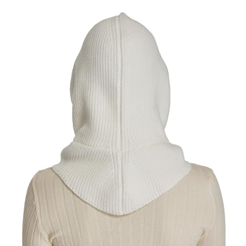 Knit Balaclava for Women Winter Hats Ski Mask Face Cover Neck Warmer - color: White