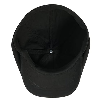 BOTVELA Men's Newsboy Gatsby Hat Cotton Cabbie Cap - color: Black, size: 7 3/4