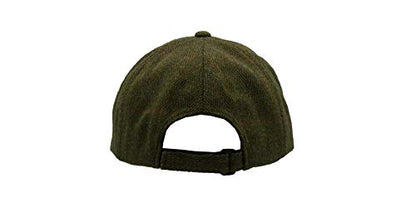 Walker and Hawkes Derby Tweed Shoulden Baseball Cap - color: Dark Sage