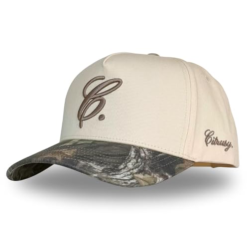 Vintage Fashion Trucker Hat | Men & Women | Trendy Cute Retro Red Caps for Country & Western | Camo Fur Cotton | Snapback - color: Signature C. | Camo