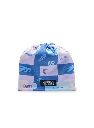 Skida Women and Men's Stretch Fit Fleece Lined Beanie Ski Hat - Performance Lightweight Fabric, Ideal for Winter Sports - color: Multicolor, size: Small-Medium