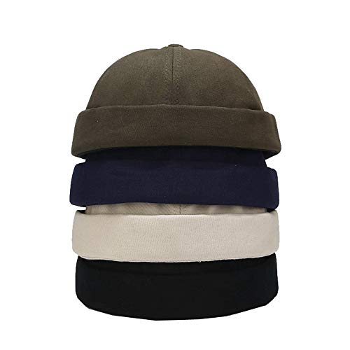 Men Women Cotton Docker Cap - color: Blank-4color