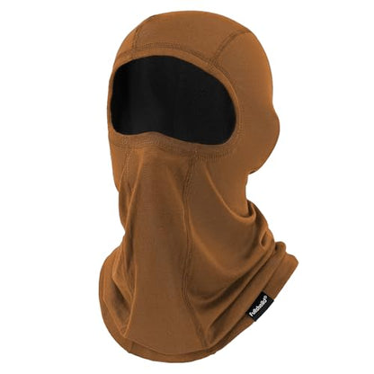 Summer Cooling Balaclava UPF 50+ Full Face Cover Lightweight for Men Women - color: Orange