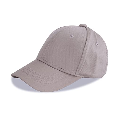 LANGZHEN Cotton Outdoor Toddler Girls Boys Plain Baseball Cap Baby Infant Structured Adjustable Hat for Kids Sun Hat - color: Dark Grey, size: Medium
