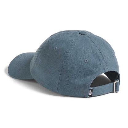The North Face Norm Baseball Hat | Shallow Fit Ball Cap with Embroidered Logo, Adjustable Strap Closure & Silver Buckle - color: Granite Grey