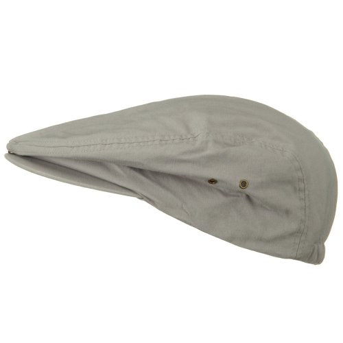 Oversize Washed Canvas Ivy Cap - color: Light Grey