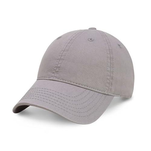 CHOK.LIDS Everyday Premium Cotton Dad Hat Adjustable Baseball Cap Unisex - color: Light Grey