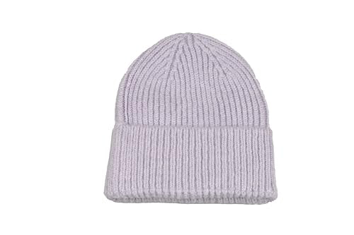 Seamless Beanie Cap, Acrylic Unisex Winter Beanie - color: Lilac