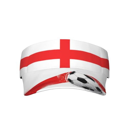 Adjustable Sun Visor Hats, Lightweight Open-Top Sports Visors - color: England
