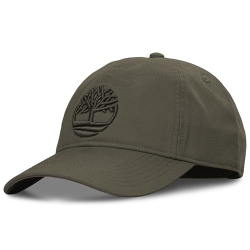 Timberland Soundview Baseball Cap for Boys 7-14, Cotton Canvas, Adjustable, Lightweight & Durable, One Size - color: Leaf Green (Dark Green)