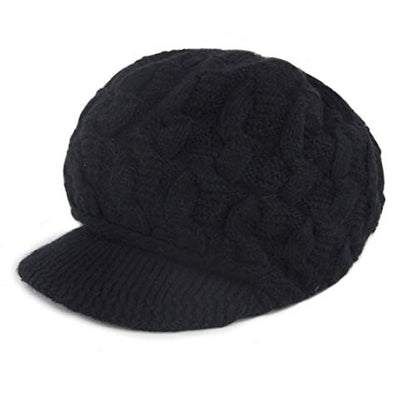Muryobao Women Winter Warm Beanie Knit Hat Soft Lined Snow Ski Caps with Visor