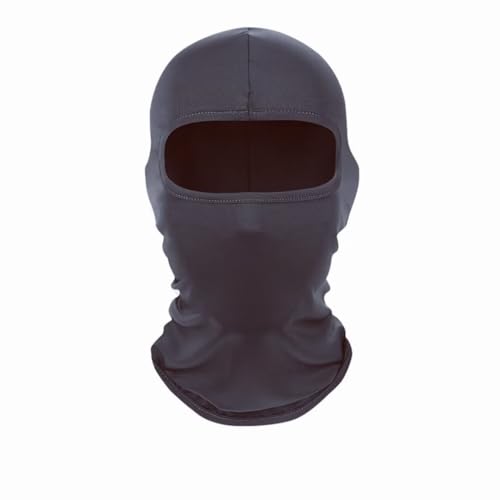 Balaclava Ski Mask, Windproof Sun Protection Full Face Cover for Men Women - color: Dark Gray