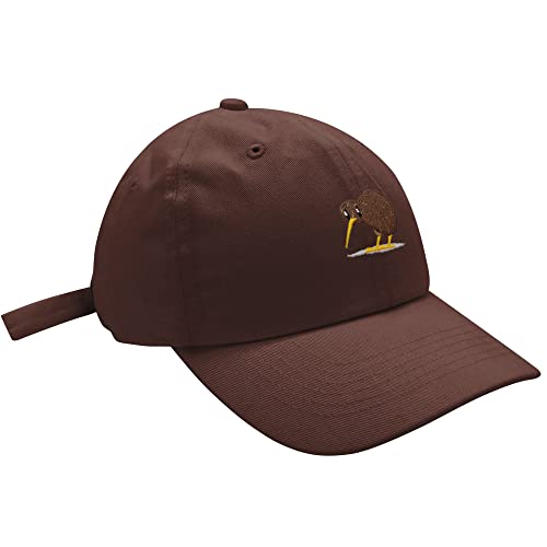 JPAK Kiwi Bird Baseball Cap Embroidered Cotton Dad Hat - Funny - color: Brown