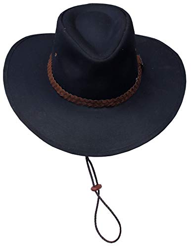 Foxfire Outback Trail Oilcoth Oilskin Rainier Hat Black or Brown - color: Brown, size: Small