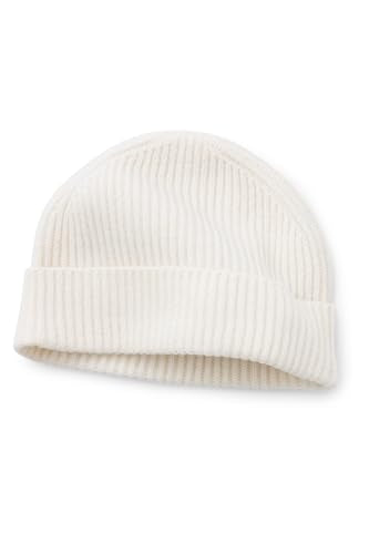 Fishers Finery Women's 100% Cashmere Cuffed Beanie - color: Cream