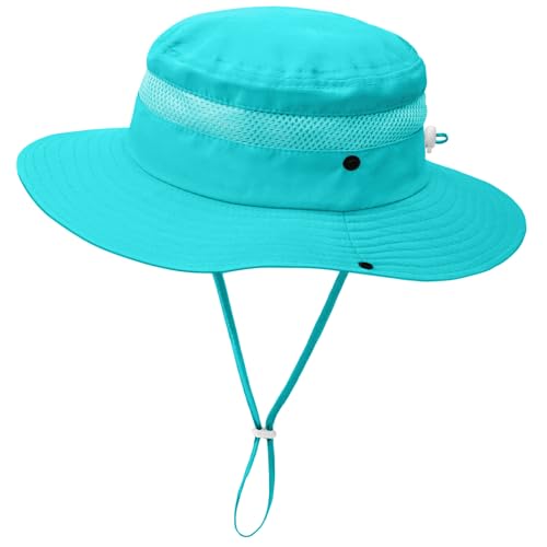 ZOORON Outdoor Kids Sun Hat UPF 50+ Quick Dry Bucket Hat for Boys Girls - color: 1pack-blue