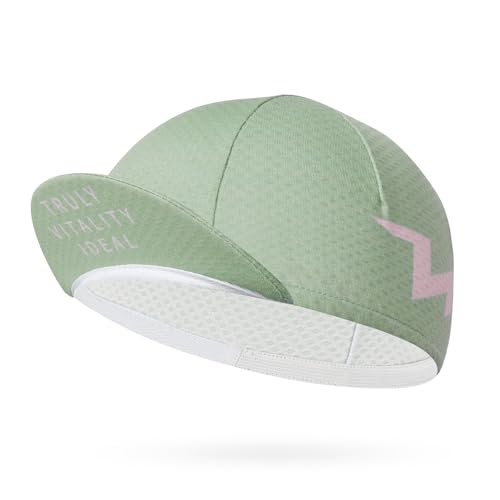 ROCKBROS Women Cycling Cap with Sun Visor Cooling Skull Cap Helmet Liner - color: Green