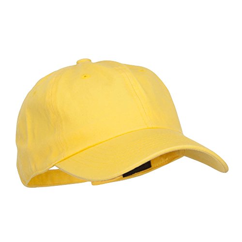 Nissi Unstructured Cotton Twill Washed Cap - color: Yellow