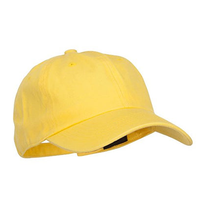Nissi Unstructured Cotton Twill Washed Cap - color: Yellow