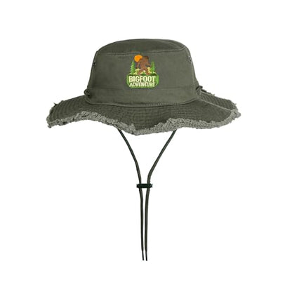 Bucket Hats Sun Hat UV Protection Packable Fishing Hats for Women Lightweight Hiking Hat - color: Bigfoot Adventure
