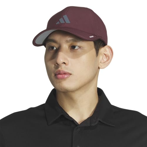 adidas Men's Superlite Hat - color: Aurora Ruby Red/Onix Grey/3