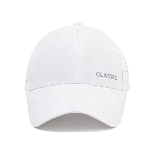 Cmonie 3Pcs Quick Dry Baseball Hat Breathable Sport Cap - color: 3pcs-black&white&gray-d