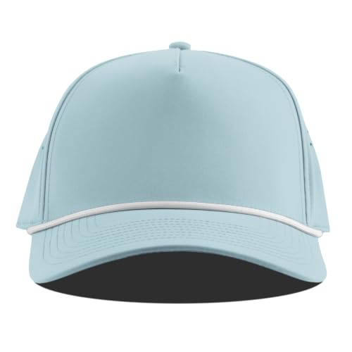 Branded Bills Bare Curved 5 Panel Rope Hat for Men - color: Sky Blue