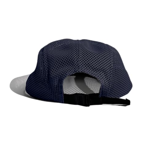 FASHIXD Mesh 5 Panel Runner Hat for Men Flat Brim Quick Dry Running Hat - color: Blue