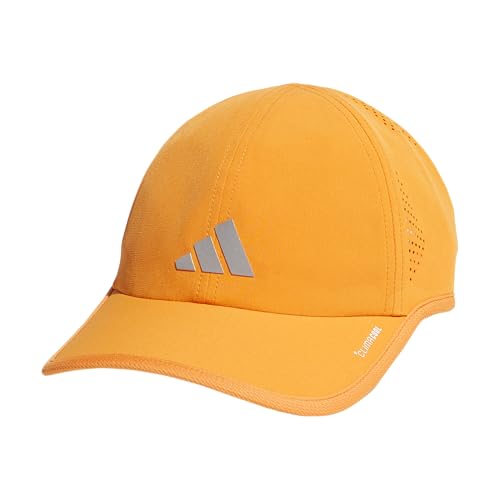 adidas Men's Superlite Hat - color: Pure Orange/Silver Metallic/White/3