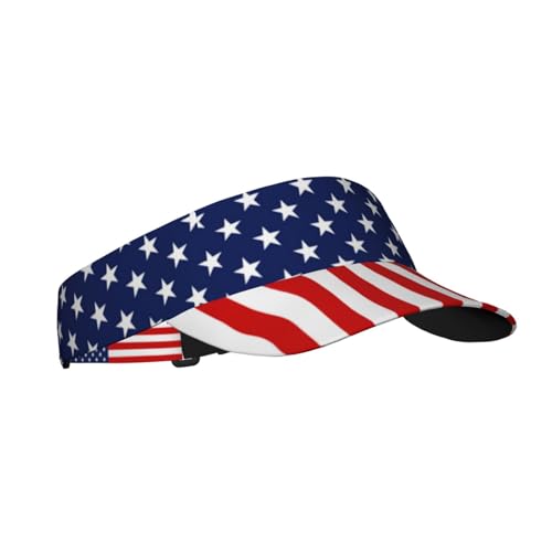 Visor Cap Funny Sun Hat for Women Men Teens for for Sports, Beach, Tennis, Golf, Running & Hiking - color: America Usa