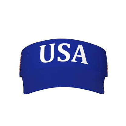 United States 250th Anniversary Hat America Patriotic Visor Caps for Women Men Adjustable Sun Hat - color: Usa Flag 4