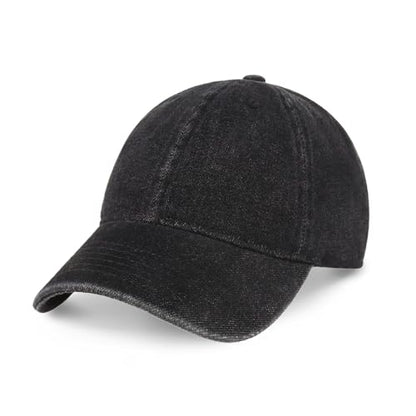 CHOK.LIDS Everyday Premium Cotton Dad Hat Adjustable Baseball Cap Unisex - color: Black Denim
