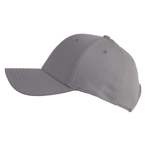 e4Hats.com 6 Panel Low Profile Structured Baseball Cap - color: Grey