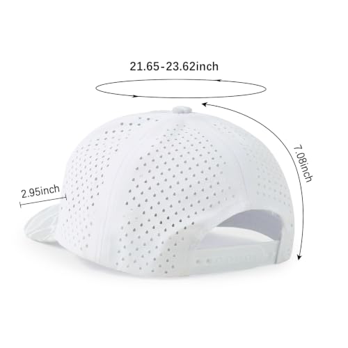 HH HOFNEN Quick Dry Baseball Cap Snapback Golf Trucker Hat for Men Women - color: Lightgreycamo