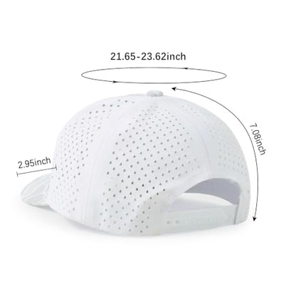 HH HOFNEN Quick Dry Baseball Cap Snapback Golf Trucker Hat for Men Women - color: Lightgreycamo