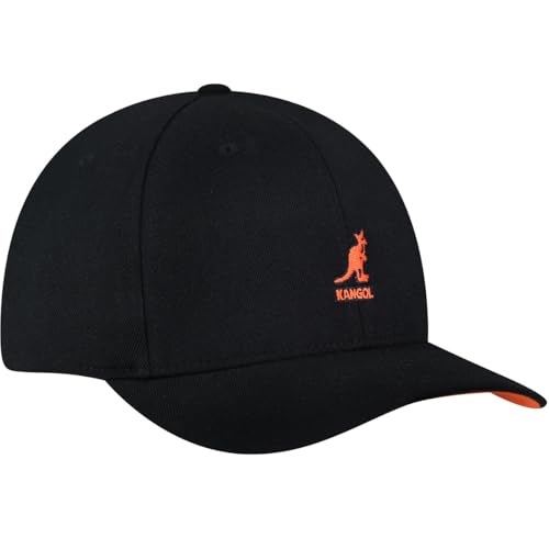 Kangol Men, Women Wool Flexfit Baseball - color: Beluga Black, size: Large-X-Large
