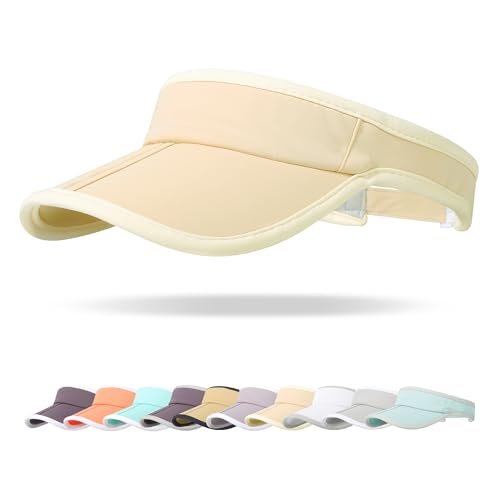Sun Visor Caps Foldable Brim Adjustable Visor Hats for Women Men - color: Green