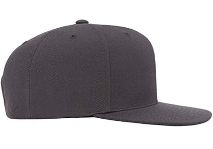 Flexfit Unisex Adult Yp Classics Premium Snapback Cap – 2-Tone - color: Dark Grey