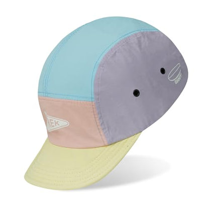 Clakllie Quick Dry Short Brim Hats for Men 5 Panel Running Hat Waterproof Baseball Cap Outdoor Hiking Hat Flat Bill Cadet Cap - color: Cdus-bssd2567-baby Blue