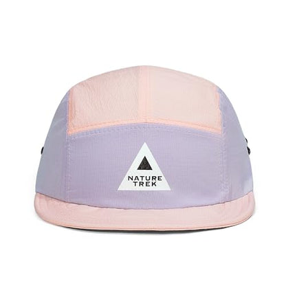 Clakllie Quick Dry Short Brim Cap for Men Lightweight 5 Panel Running Hat Water-Repellent Baseball Cap Outdoor Hiking Hat - color: Bs265p07-pink