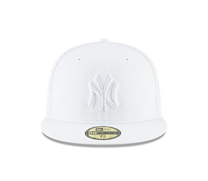 New Era Mens New York Yankees MLB Authentic Collection 59FIFTY Cap, Adult, Scarlet - color: White, size: 7