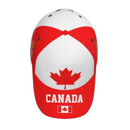 National Flags Baseball Cap for Men Women, Adjustable Trucker Hat Sun Visor Caps, Outdoor Dad Cap Patriotic Hat - color: Canadian Flag