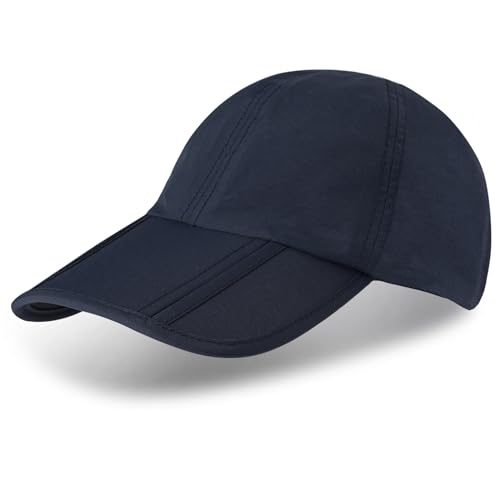 Sumolux Waterproof Baseball Cap Men Women Sun Hat Quick-Drying - color: Dark-blue, size: One Size