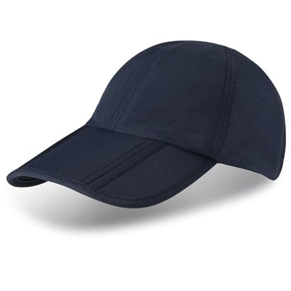 Sumolux Waterproof Baseball Cap Men Women Sun Hat Quick-Drying - color: Dark-blue, size: One Size