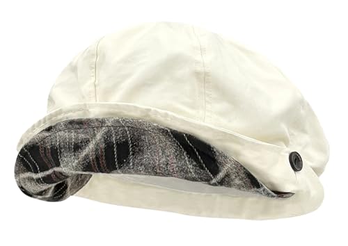 Pocadri Slouchy Pleated Newsboy Hats for Women Men Spring/Fall Retro Beret Hat Visor Lightweight Cabbie Cap - color: C-grey