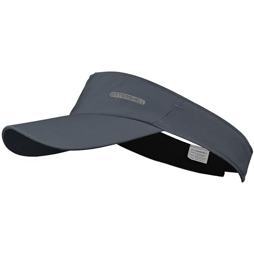 Sports Sun Visor with Eyewear Slots, Adjustable Athletic Visor for Running, Golf, Tennis, Fishing. - color: Dark Gray
