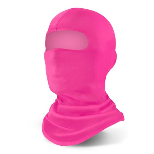 YESLIFE Summer Balaclava Ski Mask for Men&Women, Face Mask - color: Dark Pink