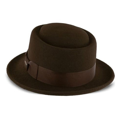 Stetson Cranston Men's Wool Dress Hat - color: Chocolate, size: Large